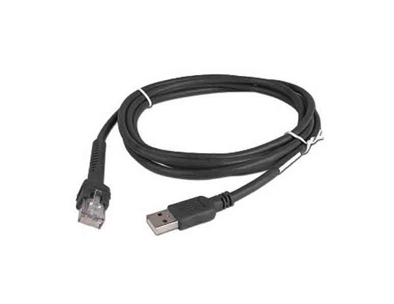 Кабель черный USB прямой для Xenon1900,Voyager1200/50